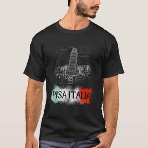 Pisa Italia Italian Flag Holiday Italy Souvenir Pi T-Shirt