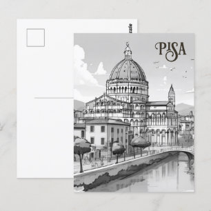 Pisa Italy europe travel Postcard