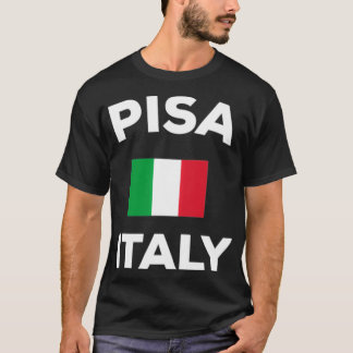 Pisa Italy Italian Flag City T-Shirt