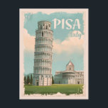 Pisa Italy - Leaning Tower, Piazza dei Miracoli Postcard<br><div class="desc">Discover the beauty of Pisa,  Italy with our stunning postcards featuring the iconic Leaning Tower and Piazza dei Miracoli. Perfect for sending greetings or souvenirs from your Italian adventure.</div>