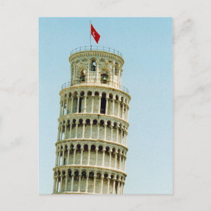 pisa leaning postcard