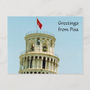 pisa top postcard