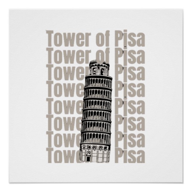 Pisa Tower Poster (Front)