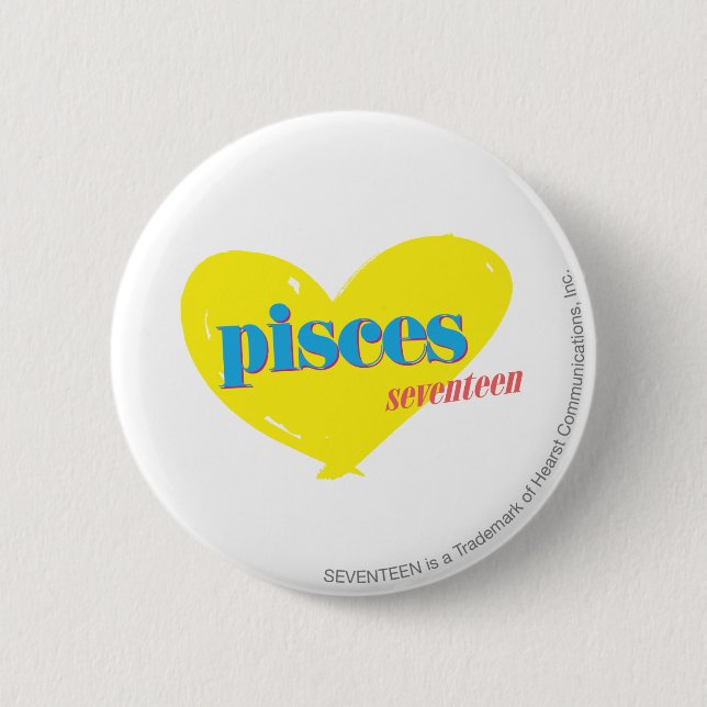 Pisces 3 6 cm round badge (Front)