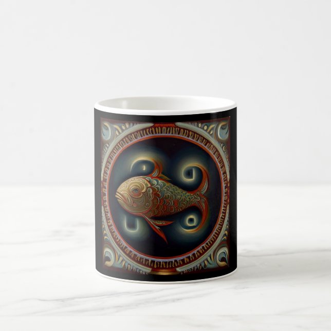 Pisces 4 coffee mug (Center)
