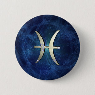 Pisces 6 Cm Round Badge