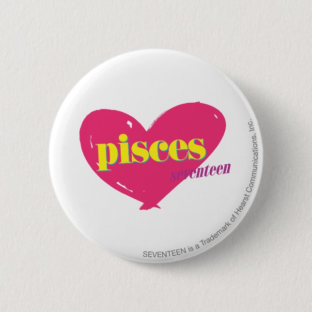 Pisces 6 Cm Round Badge (Front)