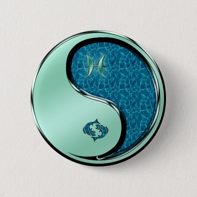 Pisces 6 Cm Round Badge (Front)