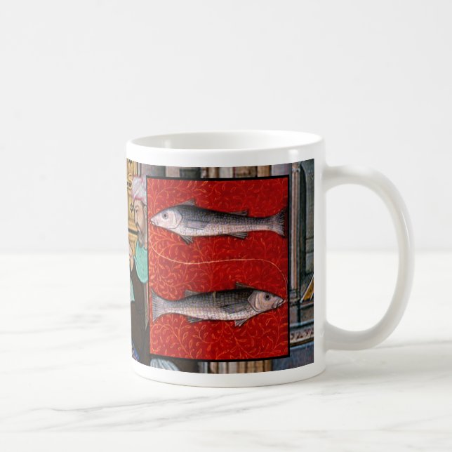 Pisces Ancient Zodiac Sign Astrology Coffee Cup (Right)