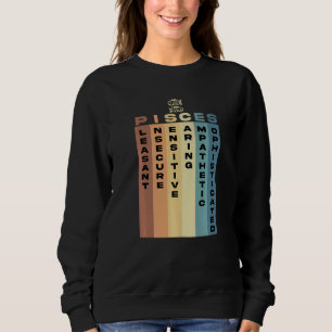 Pisces Apparel Zodiac Sign Facts Horoscope Astrolo Sweatshirt