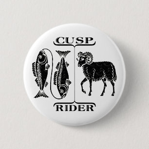 Pisces/Aries 6 Cm Round Badge