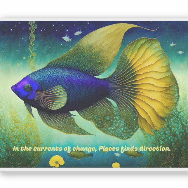 Pisces. astrological sign, Removable (Front)