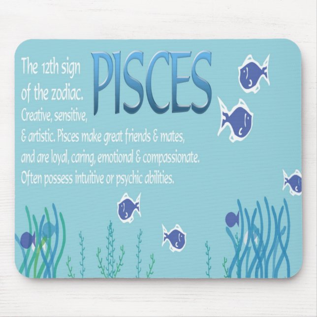 Pisces Astrology Mousepad (Front)