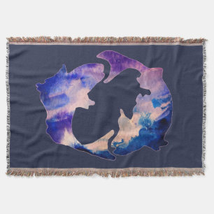 Pisces Astrology Sign Throw Blanket