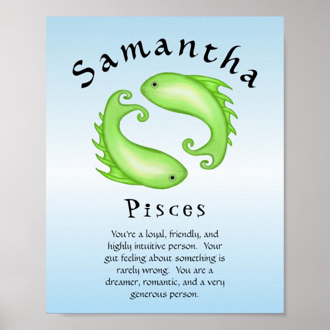 Pisces Astrology Zodiac Fish Sign (Front)