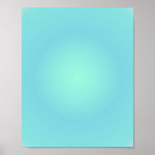 Pisces Aura Gradient Zodiac, Green Gradient Poster