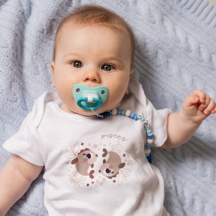 Pisces Baby: "Fish's Enchanting Zodiac Magic" Baby Bodysuit