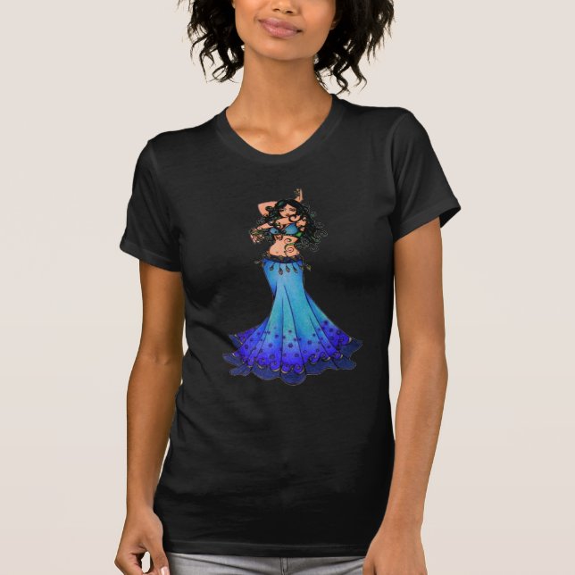 Pisces Belly Dancer Art T-Shirt (Front)