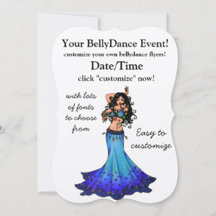 Pisces Belly Dancer Invitation