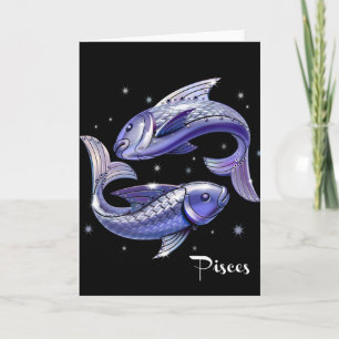 Pisces Birthday Card