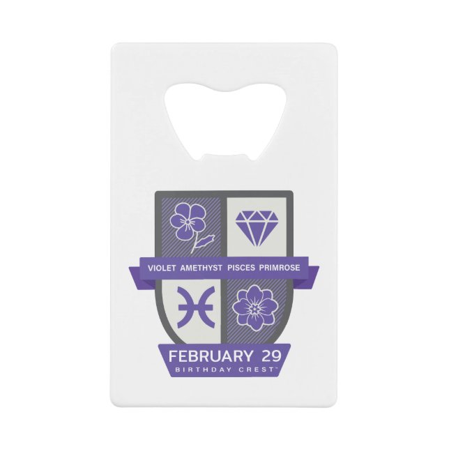 Pisces Birthday Crest™ for February 19-29 (Front)