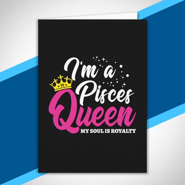 Pisces Birthday Queen Astrology February March Card (Creator Uploaded)