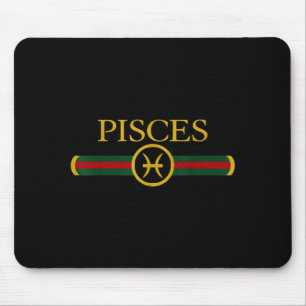 Pisces Birthday Zodiac Sign Horoscope February Mouse Pad
