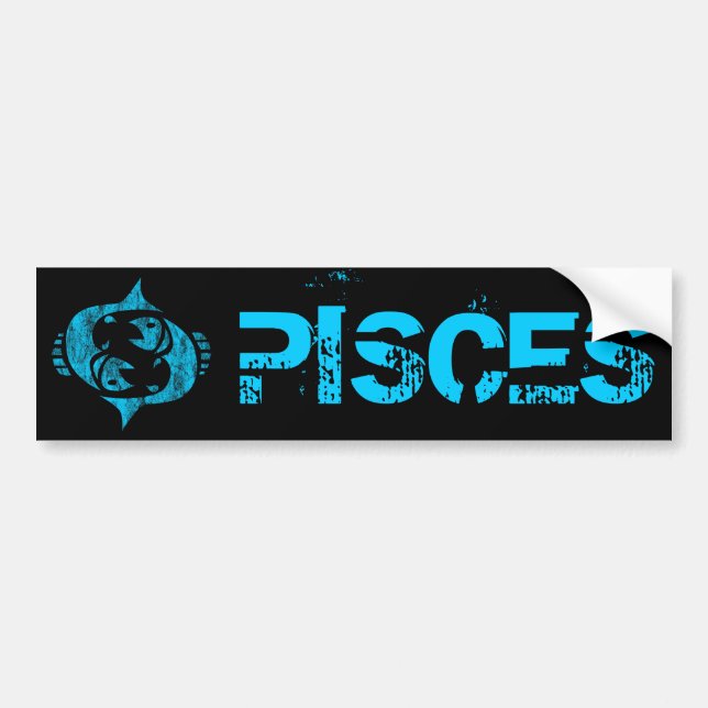 pisces bumper sticker (Front)