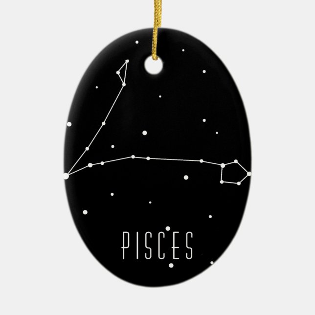 Pisces Ceramic Ornament (Front)