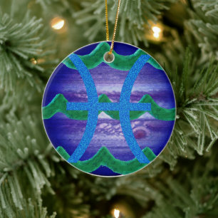 Pisces Ceramic Ornament