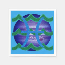 Pisces Cocktail Napkins
