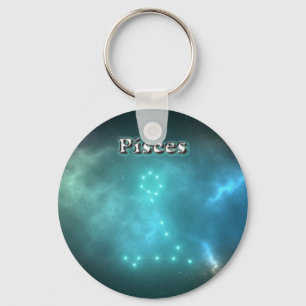 Pisces constellation key ring