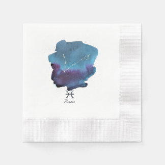 Pisces Constellation, Pisces Zodiac Paper Napkins