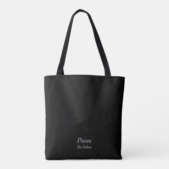 Pisces Constellation Tote Bag (Back)