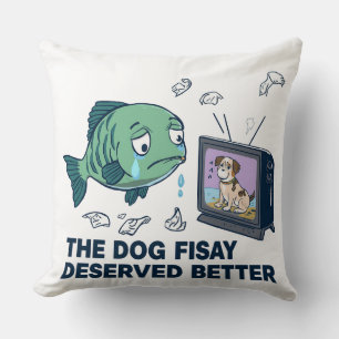 Pisces Crying Sad Fish Movie Scene Zodiac Graphic Cushion