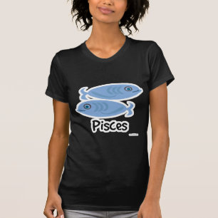 Pisces Cute Fish Astrology Symbol Cartoon T-Shirt