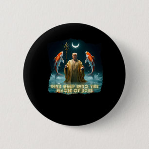 Pisces Design 2025 6 Cm Round Badge