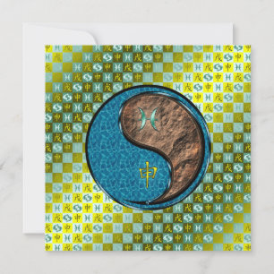 Pisces & Earth Monkey Card