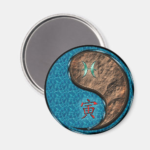 Pisces & Earth Tiger Magnet