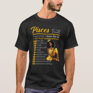 Pisces Facts Awesome Zodiac Sign Horoscope Birthda T-Shirt