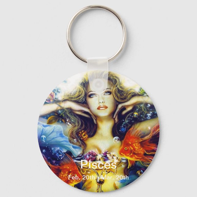 Pisces Feb 20 - Mar 20 Key Ring (Front)