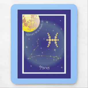 Pisces February 19 to March 20 Mauspad Mouse Pad
