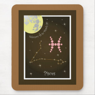 Pisces February 19 to March 20 Mauspad Mouse Pad