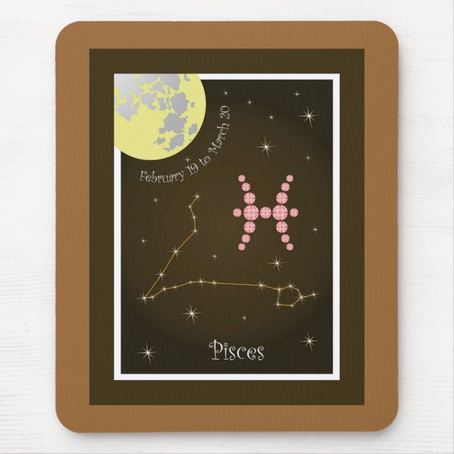 Pisces February 19 to March 20 Mauspad Mouse Pad (Front)