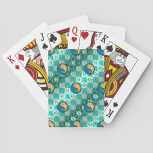 Pisces & Fire Dog Playing Cards