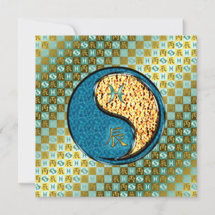 Pisces & Fire Dragon Card