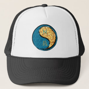 Pisces & Fire Dragon Trucker Hat