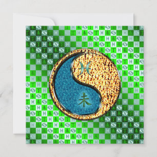 Pisces & Fire Goat Card