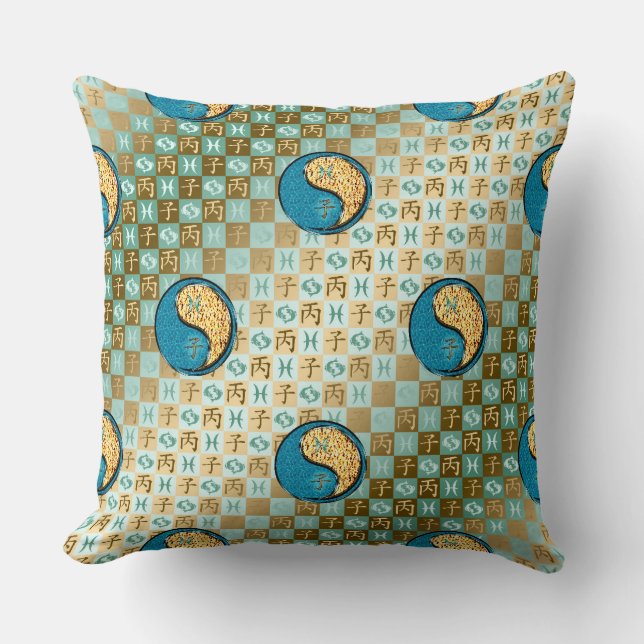 Pisces & Fire Rat Cushion (Front)