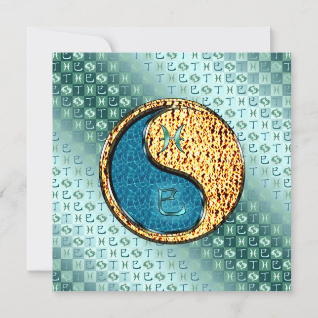 Pisces & Fire Snake Card (Front)